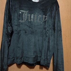 Juicy Couture Black V-Neck Top